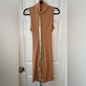 Mistress Rocks Los Angeles Sleeveless Tan Dress Size‎ Large NWT.